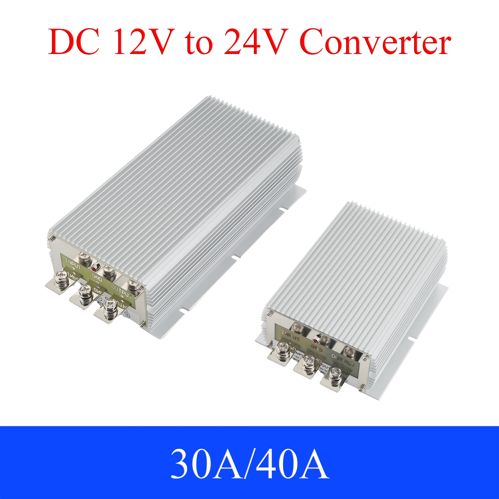 30A 40A DC 12V to 24V Power Converter  Auto Boost Regulator Step-Up Voltage Supply Module For Car