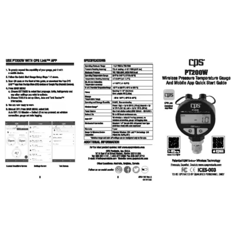 

Measure The Vacuum Level Of The Refrigeration System Pressure Gauge Calibrator Pressure Gauge Wireless Digital Vacuum Gauge