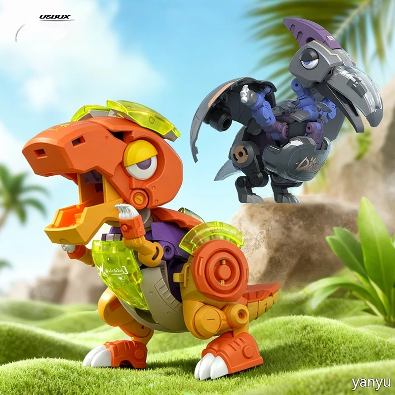 

In stock new product dinosaur thick eyebrows flying sky ding deformation toy figurine trendy toy