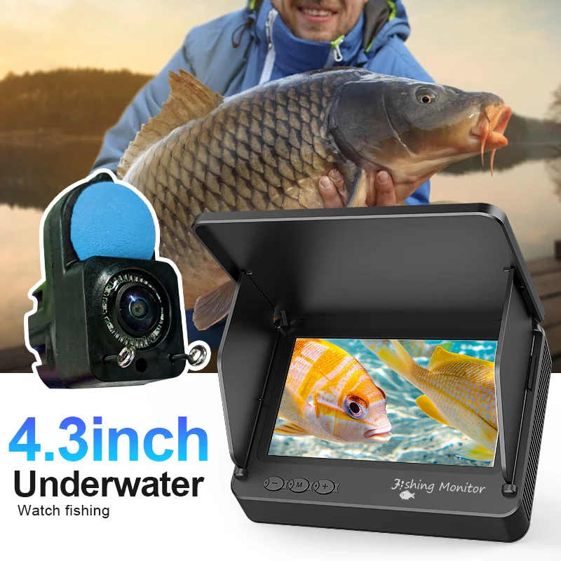 Underwater Fishing Camera 1080P HD Fish Finder With Infrared Lights Portable IP68 Waterproof 15M & 30M For Ice Lake Fishing