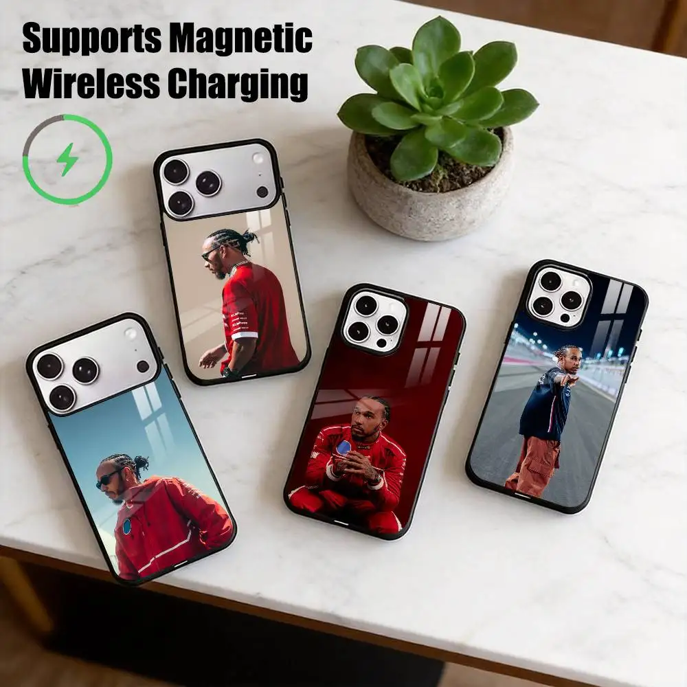 44 Lewis Hamilton Racer  Phone Case For iPhone17,16,15,14,13,12,11 Plus,Pro Compatible with magnetic wireless charging Gift