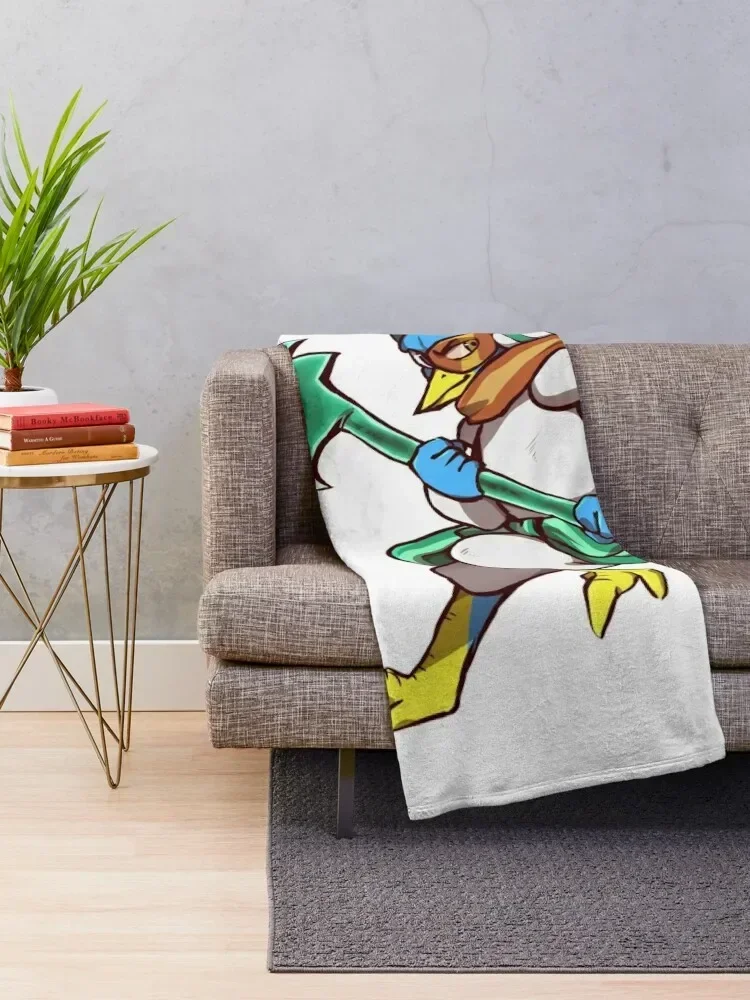 Deltarune - Berdly Throw Blanket Plaid on the sofa Multi-Purpose Camping Blankets