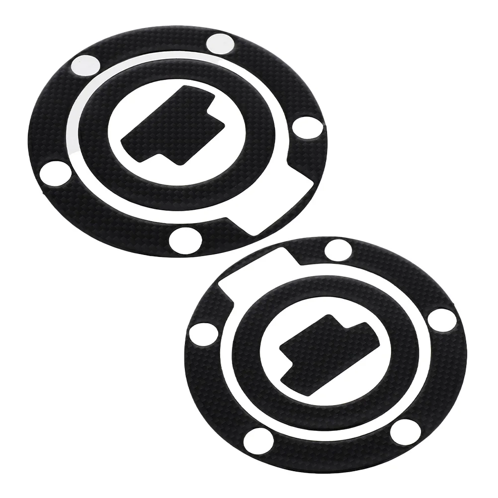 2 قطعة خزان دراجة نارية الشارات حامي قوي البلاستيك قشر وسادة لخزان النفط مقاومة الضرر مظهر أنيق