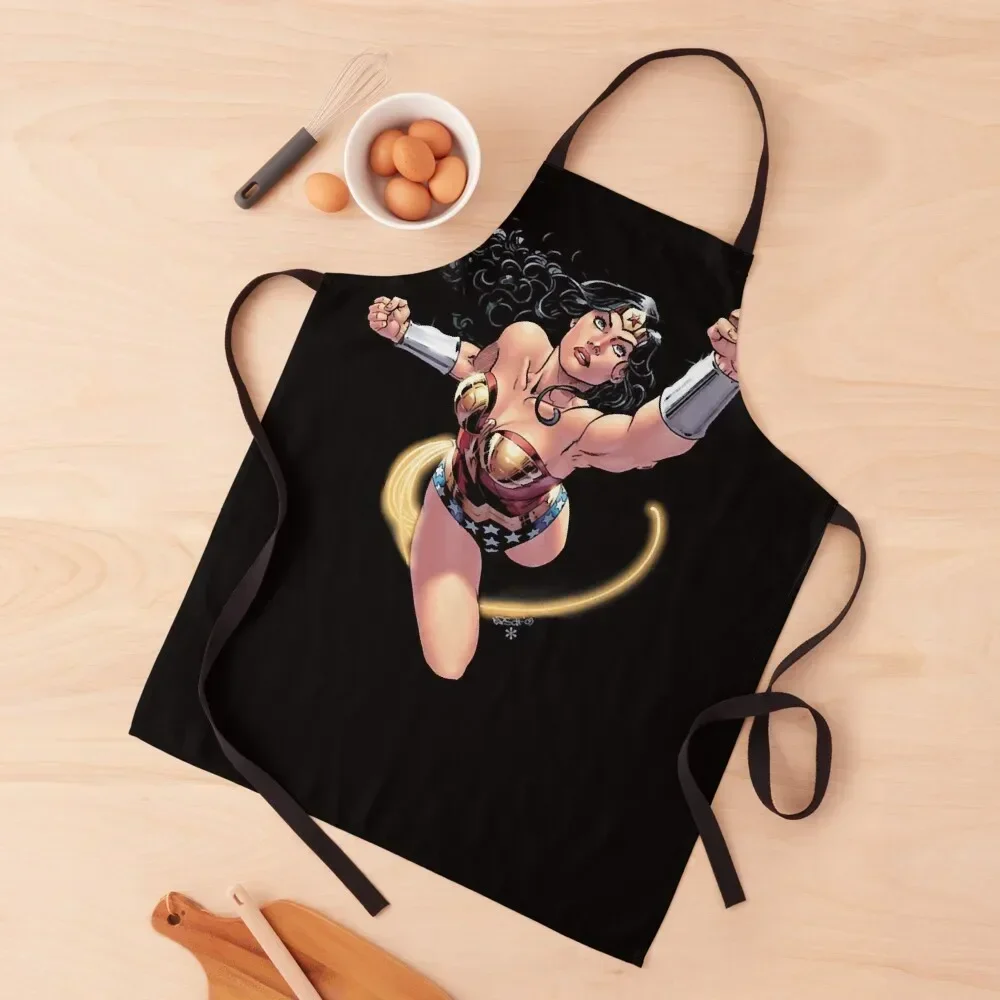 Super woman comic - pop heroes wonder sexy geek fans Apron christmas kitchen Kitchen Household Items Chef Accessory Funny Apron