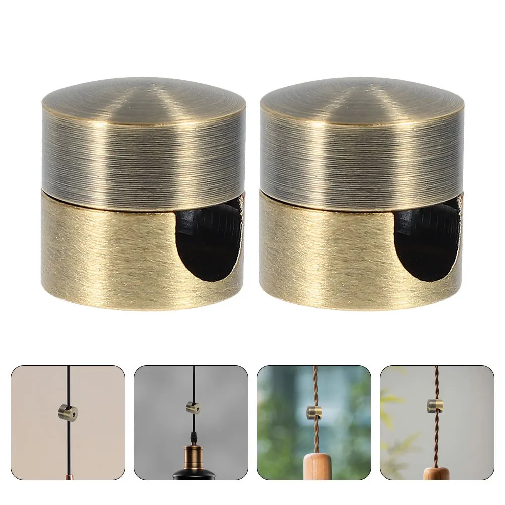 

4Pcs Lamp Connectors Grips Userfriendly Power Cord Fixer Durable Materials Wide Compatibility Lighting Swag Hooks for Ceiling