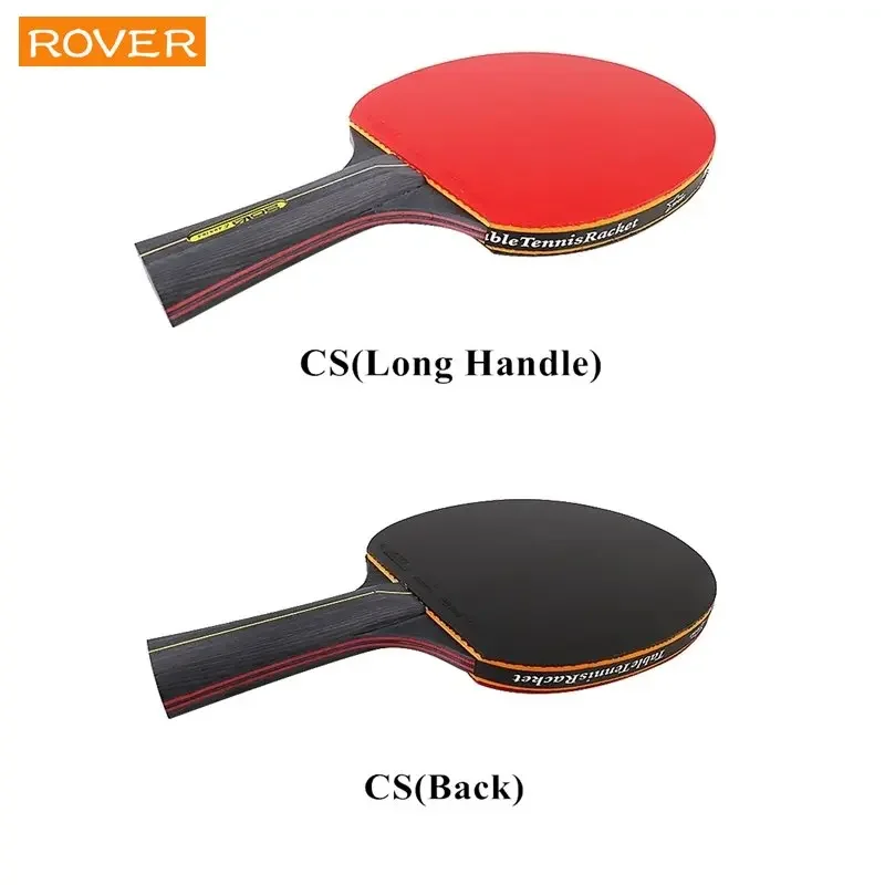 Star-raqueta de tenis de mesa profesional, juego de raquetas de Ping Pong, paleta de murciélago de hoja de alta calidad con bolsa, 2 piezas, 5/6