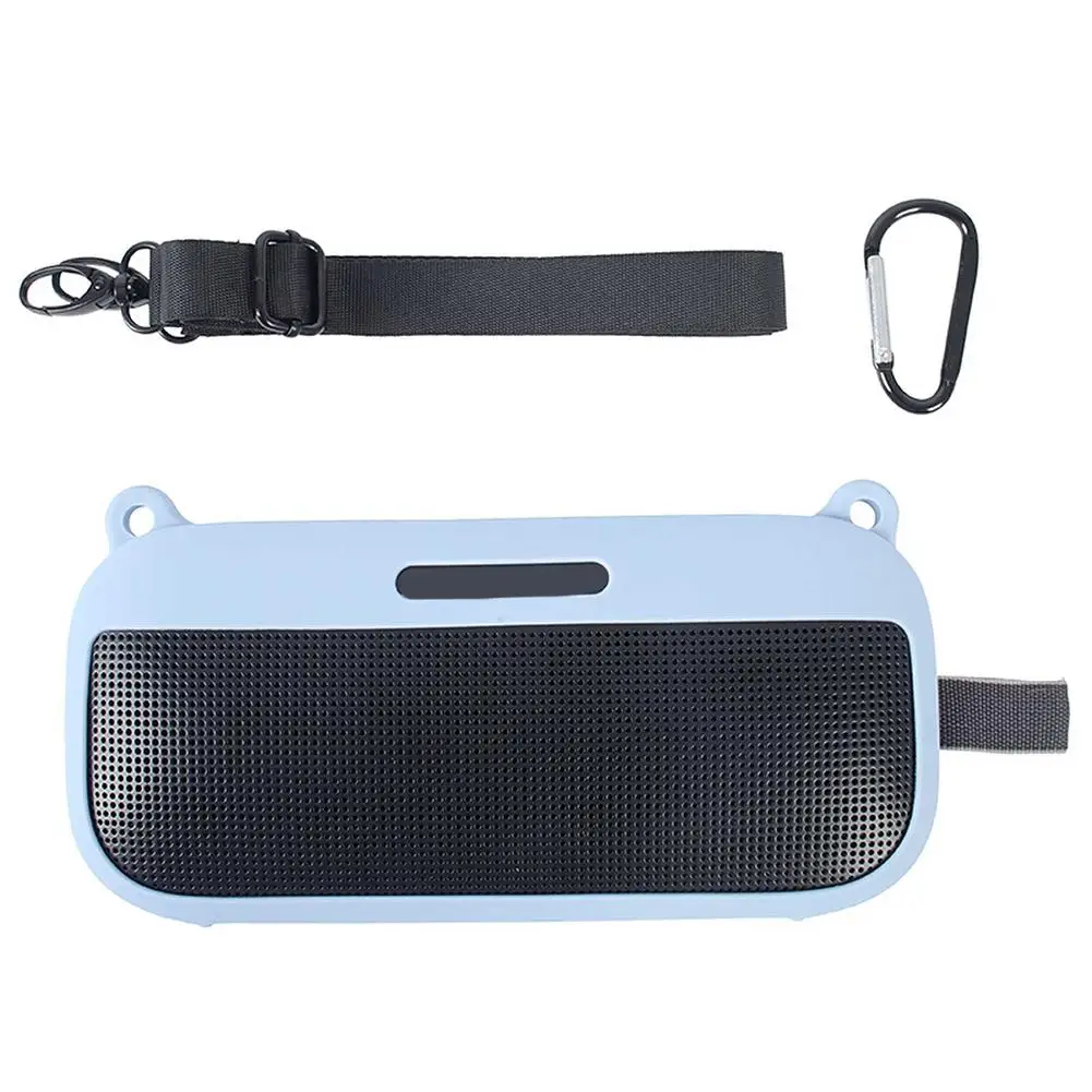 Portable Audio Case Silicone Protective Cover Compatible For Bose Soundlink Flex Bluetooth-compatible Speaker