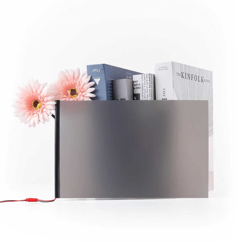 

Sunice Grey 15cmx15cm PDLC Sample Electronic Smart Film Switchable Smart Film Electric Smart Glass Film-Building window
