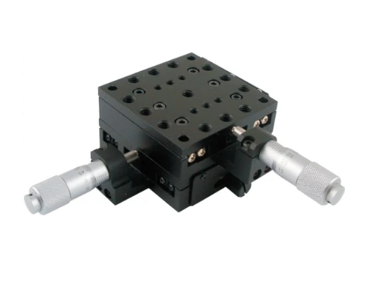 LSSZ-02-09 Plataforma de escenario de traducción lineal de 2 ejes XY Manual OEM personalizable Tamaño 60x60 mm Rango de recorrido 13 mm
