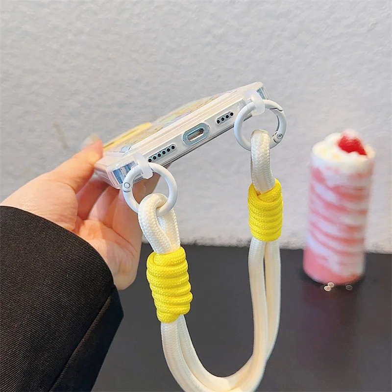 Japan Anime Cute Pokemon Pikachu Wallet Card Bag Bracelete Lanyard Phone Case per iPhone 11 12 13 14 15 Pro Max Anti-caduta Cover