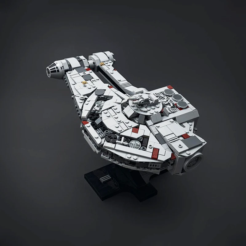 883pcs MOC Star Battle Dash Rendar's Outrider Falcon Model Building Blocks Christmas Gift DIY Brick Idea Display Art Education