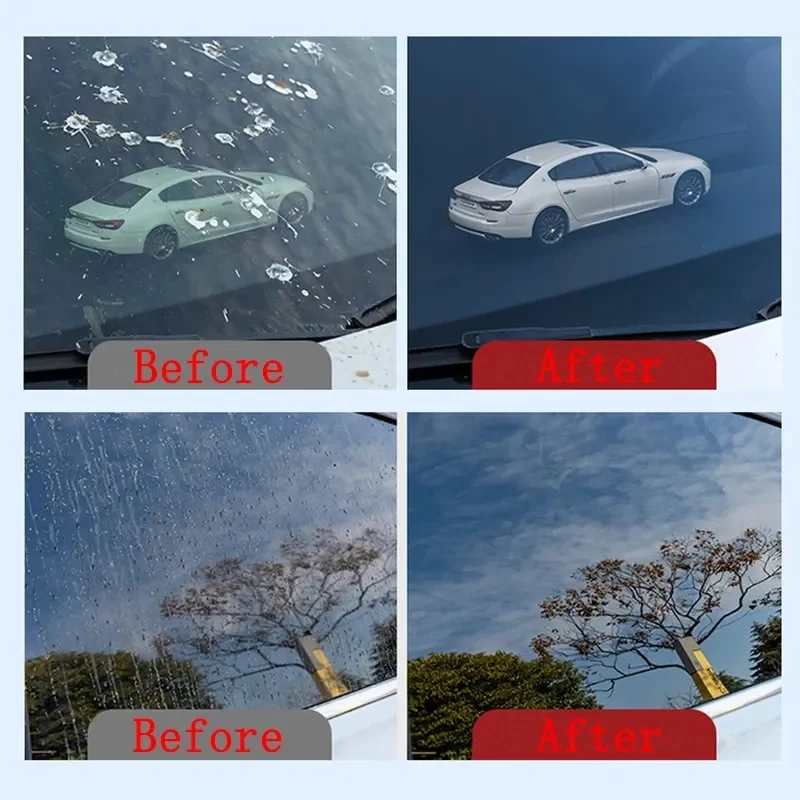 15PCS Car Oil Stain Cleaner Glass Oil Film Removal Wipes Front Windshield Cleaning Vehicle Window Powerful Decontamination