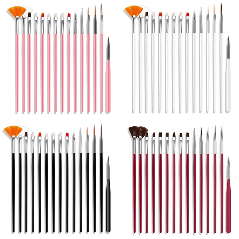 

Nail Brush For Manicure Gel Brush For Nail Art 15Pcs/Set Nail Brush Gel Brush