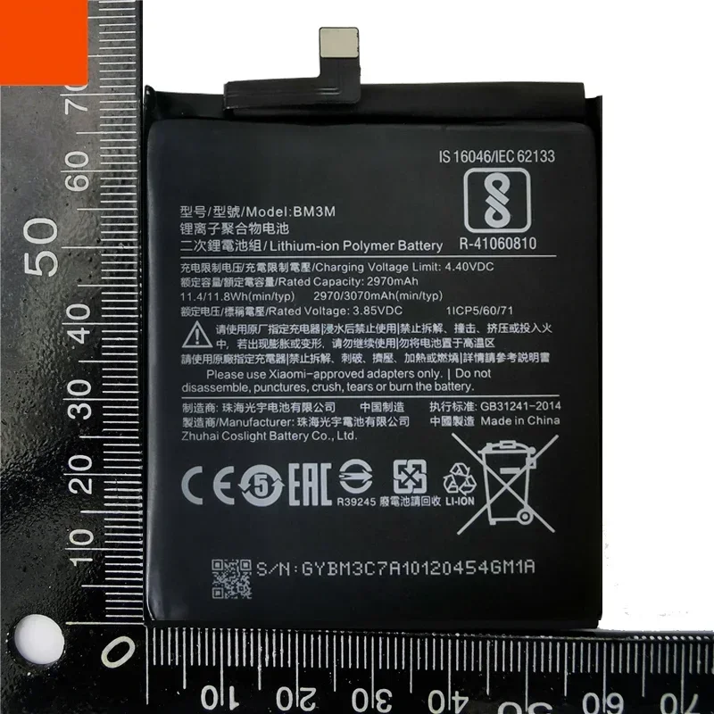 Batterie de remplacement pour téléphone Xiaomi, 2024 d'origine, 100% mAh, haute qualité, 24.com + outils, Xiaomi 9 Se ata 9 SE Mi 9SE BM3M, 3070 ans