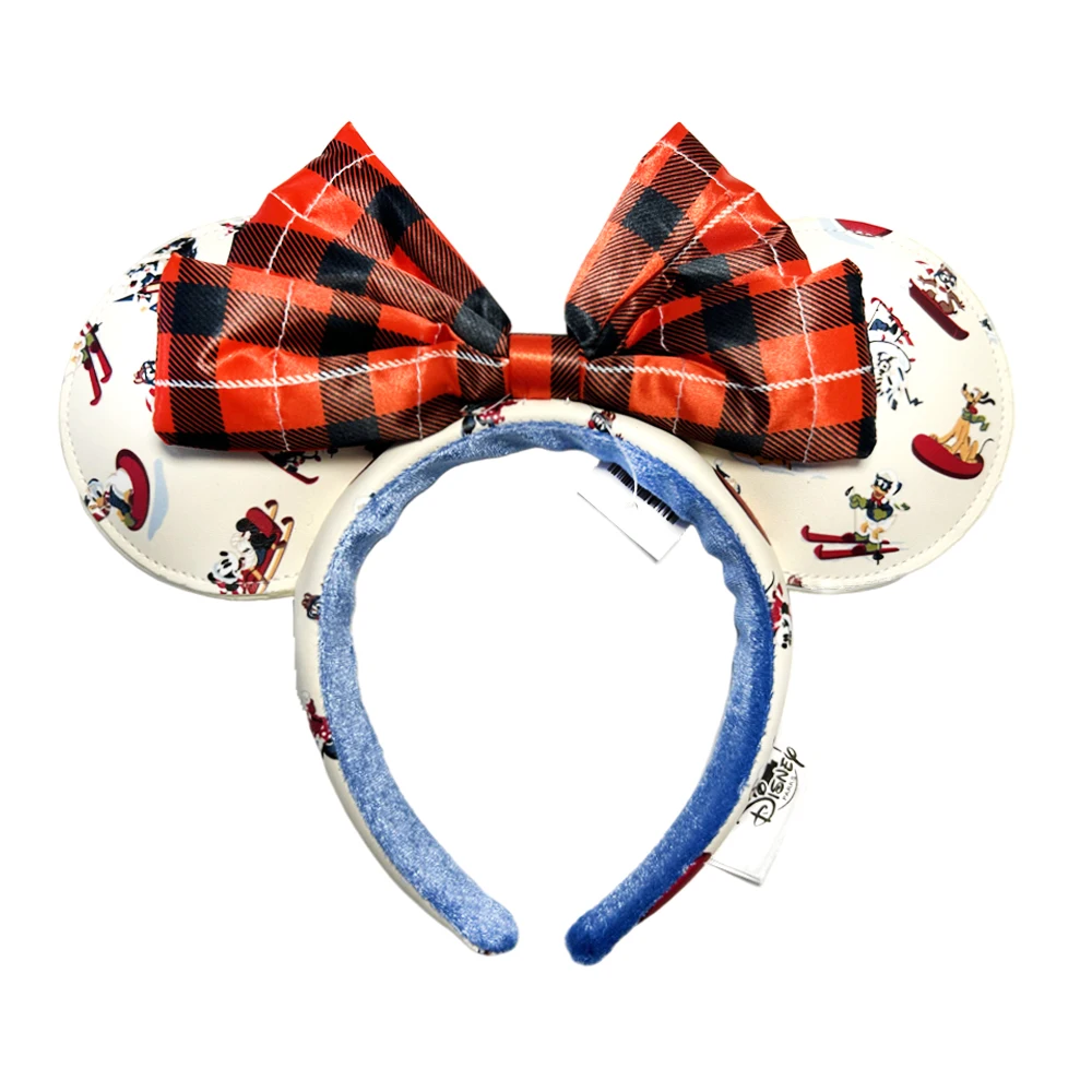 Diadema con orejas de ratón, diseño de dibujos animados, con la bandera de EE. UU. y lazos, ideal para fiestas de cumpleaños, Navidad, Halloween, disfraces de princesa y eventos de cosplay para mujeres y adultos.