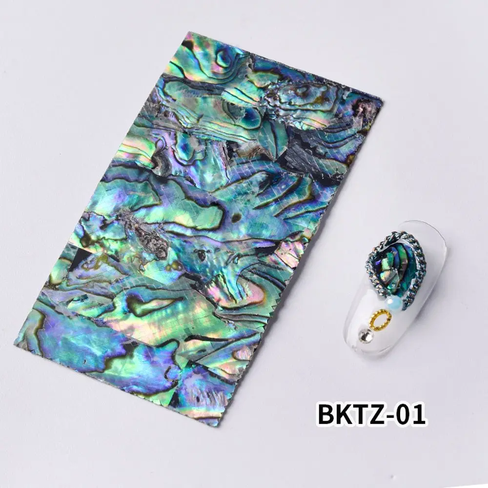 Selbstklebende Nägel Folien Abalone Shell Scheibe Maniküre Farbverlauf Meerjungfrau Flocken Nail Art Dekoration 3D Nagel Aufkleber DIY Nagel Aufkleber