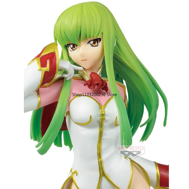 بانداي الأصلي EXQ كود Geass Lelouch of The Rebellion Lelouch Lamperouge C.C. فستان معركة عمل الشكل سطح المكتب الحلي