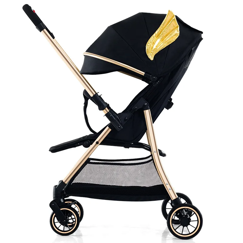 Baby Stroller In Both Directions and The View Can Be Folded with One Button. The Baby Walking Artifact Is Light