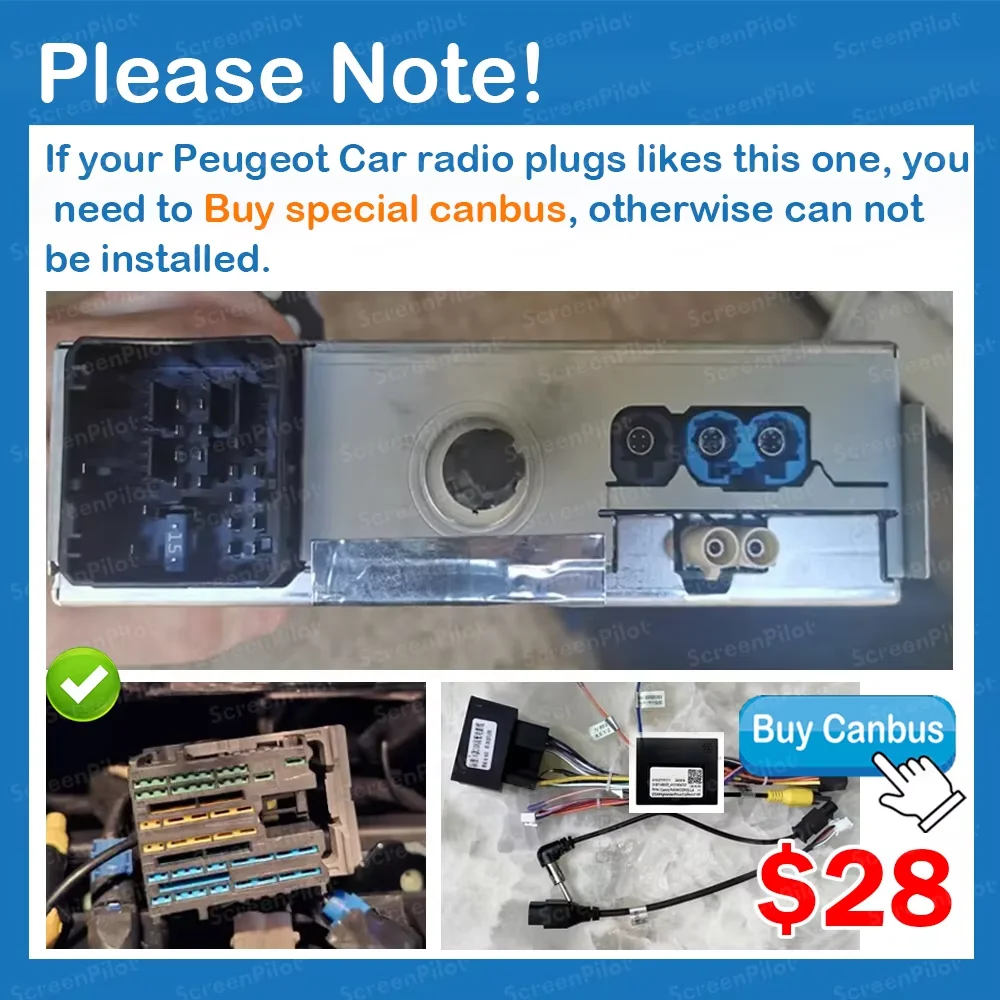 Android Auto CarPlay For Peugeot 208 2008 Series 2012- 2018 Car Radio Car Intelligent Systems Screen GPS Navigation Android 16