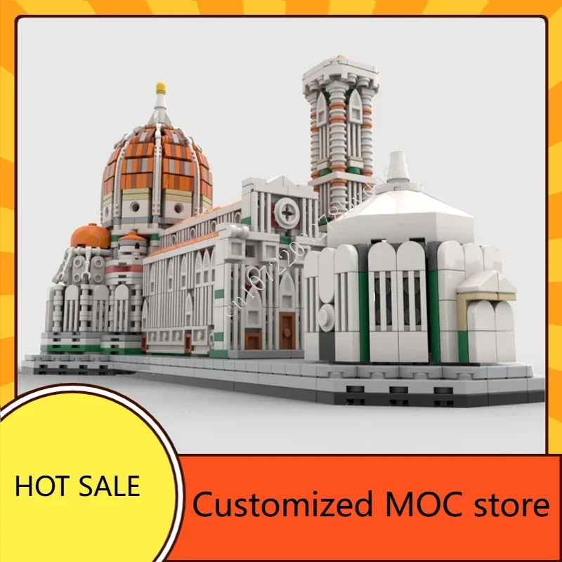 2013 peças catedral de florença venda quente moc criativo feriado streetview quebra-cabeças cityarchitecture aniversário diy montagem presente