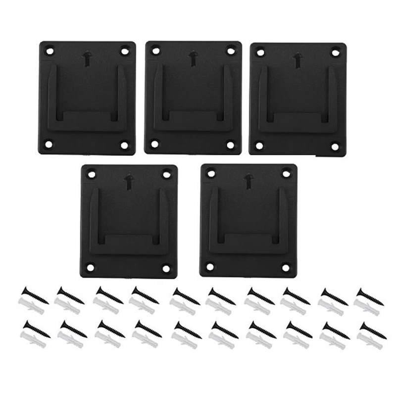 

New 5Pcs Tool Mounting Bracket Lithium-Ion 18V Drill Saw Socket Storage Rack Power Tool Organizer Suitable For Makita/