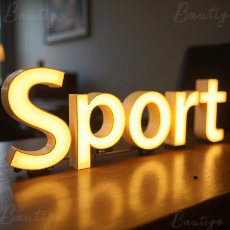 Custom Made 3D LED Light Up Sign Metal Letters For Storefront Business Outdoor Waterproof Illuminated Advertising Signag