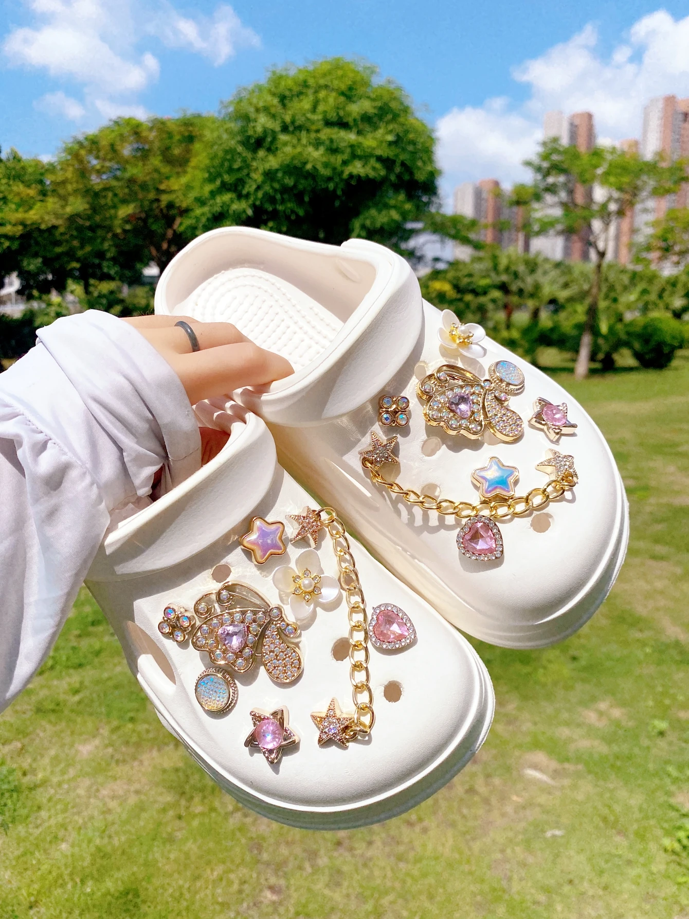 16-piece shoe decoration DIY casual shoe decoration - An interesting and versatile way to personalize your footwear