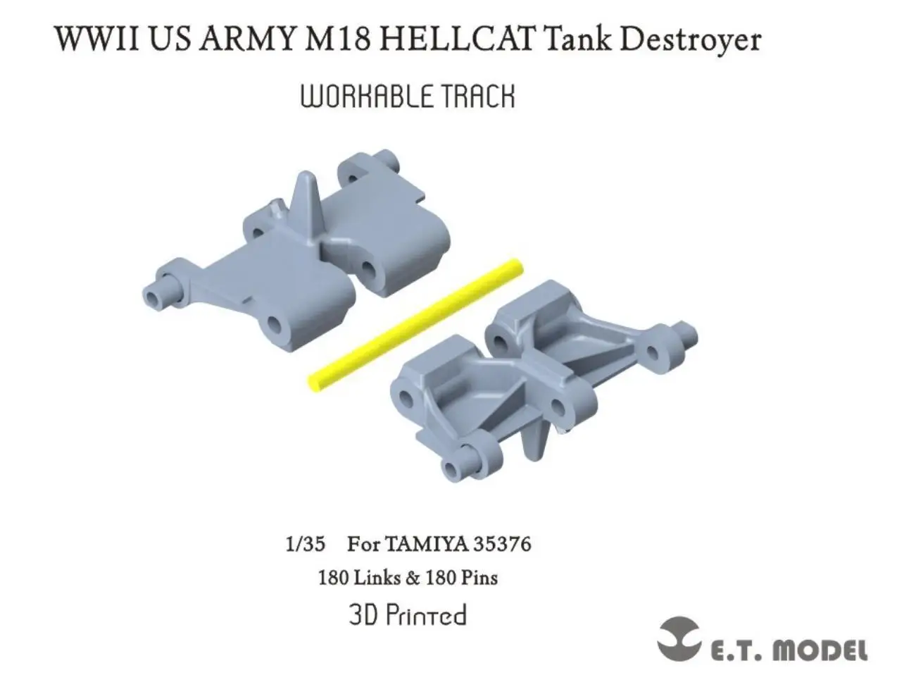 ET MODEL P35-036 1/35 WWII US ARMY M18 HELLCAT Tank Destroyer Workable Track