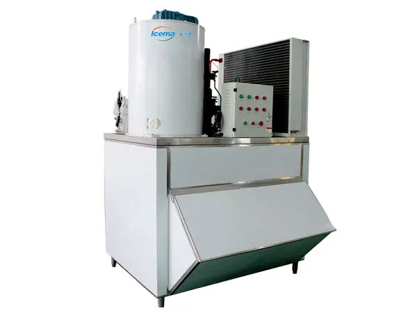 Hot Sale  Commercial Flake Ice Making Machine 3T Per Day Snow Flake Ice Maker With Ice Storage for Food Processing