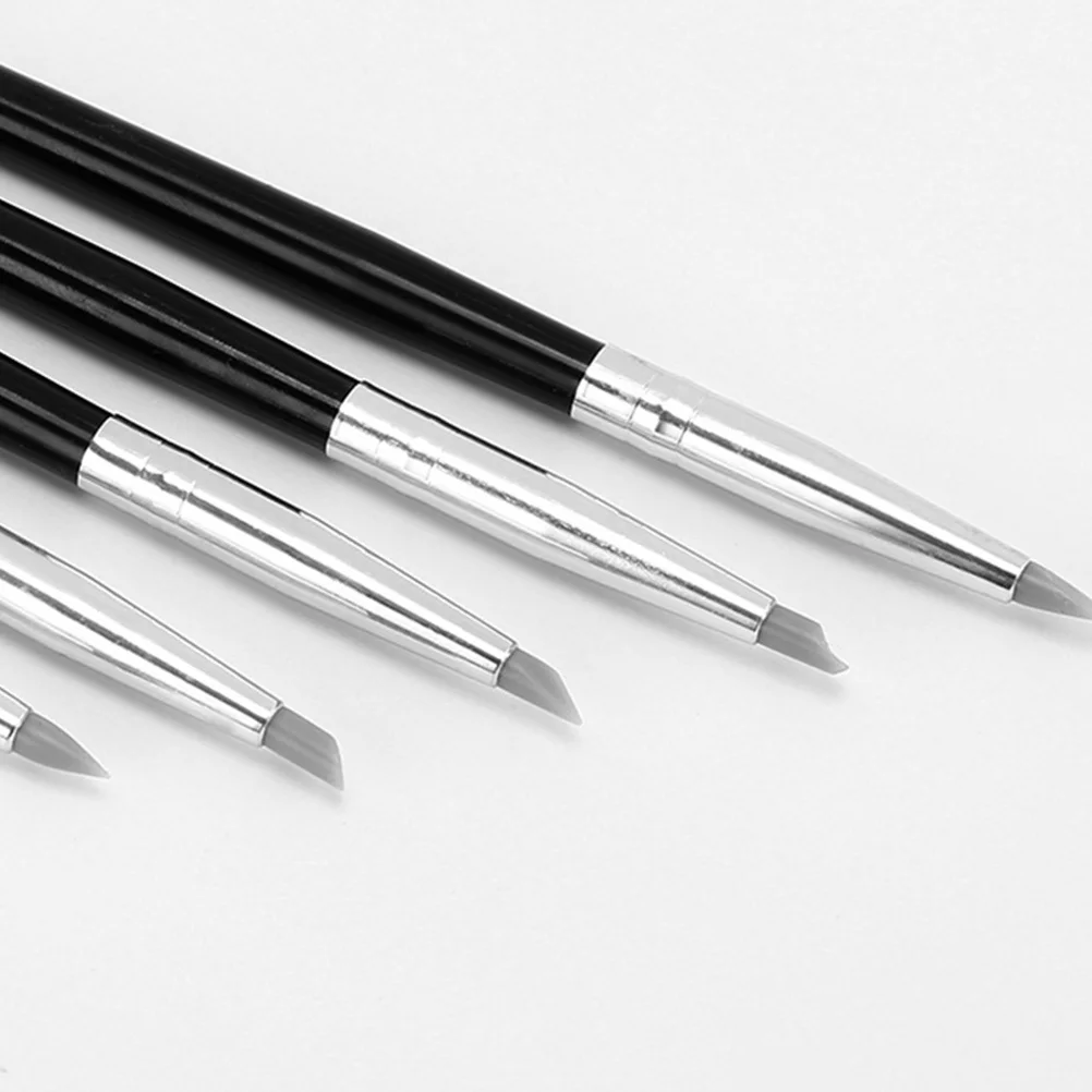 5Pcs Silicone Head Pen for Watercolor and Clay Projects Dyeing Gradual Change Fashionable and Beautiful Design