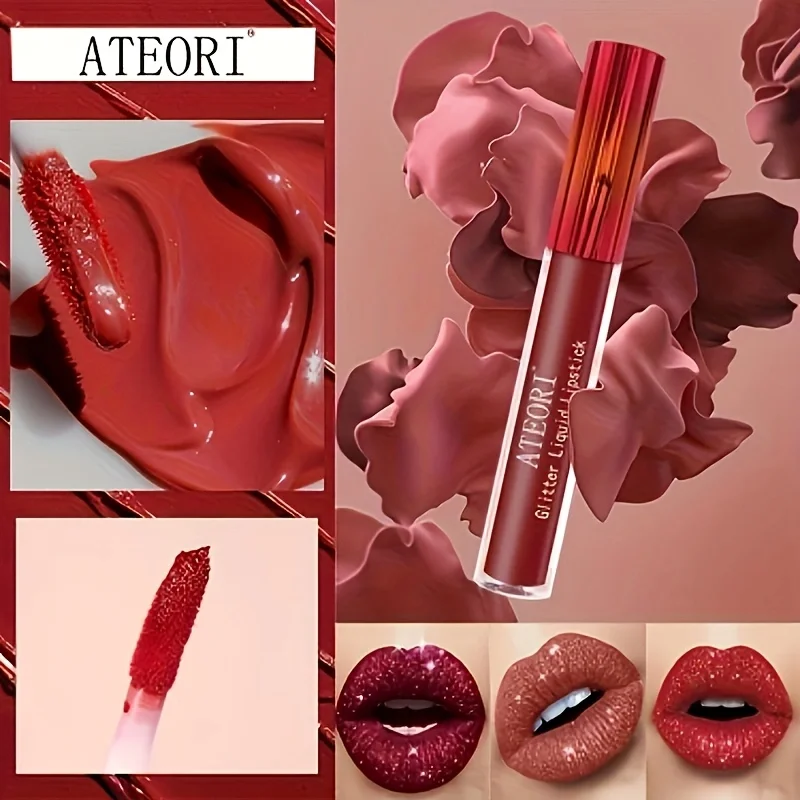 6-Piece Set Of Diamond Lip Gloss Lipstick, With A Sip Of Illusion, Sparkling Pearl, Sparkling Lip Gloss
