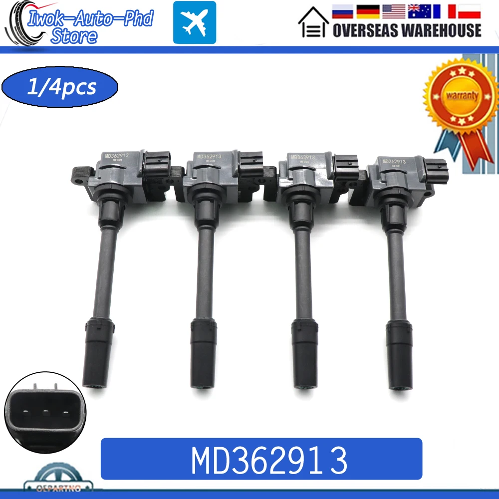 MD362913 High Quality Ignition Coil For Mitsubishi Lancer Mirage Eclipse Galant Carisma Lancer Pajero Space 1.8L 2.0L