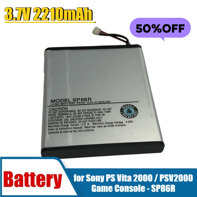 

3.7V 2210mAh Battery for Sony PS Vita 2000 / PSV2000 Game Console - SP86R