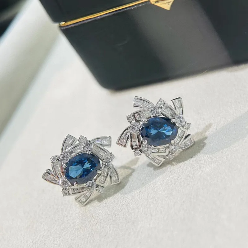 2024 S925 Classic New Product Trend Anniversary Famous Brand Party Luxury Jewelry Windmill Flower Women's Earrings Wedding Gift