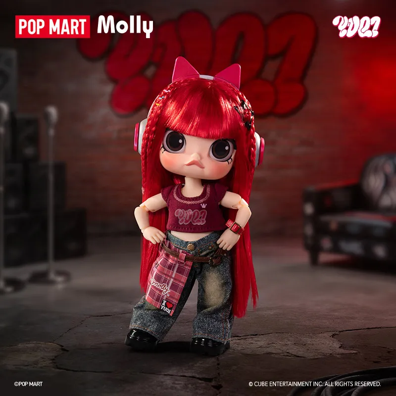 POP MART MOLLY × YUQI 1/8 Action Figurine Blind Box