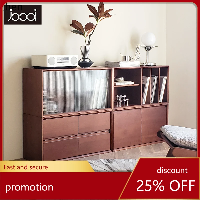 

HT solid wood TV cabinet light luxury TV cabinet combination cabinet modern simple small apartment living room bedroom