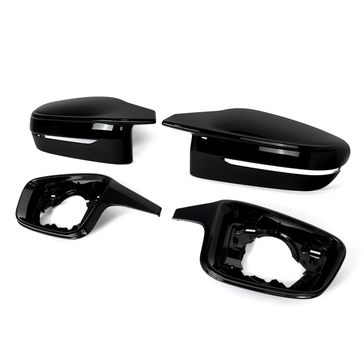 أسود مرآة الرؤية الخلفية غطاء غطاء الإسكان لسيارات BMW G42 G20 G22 G23 G26 G28 G30 G11 G15 430i M440i i4 530e 540i M550i 840i M850i