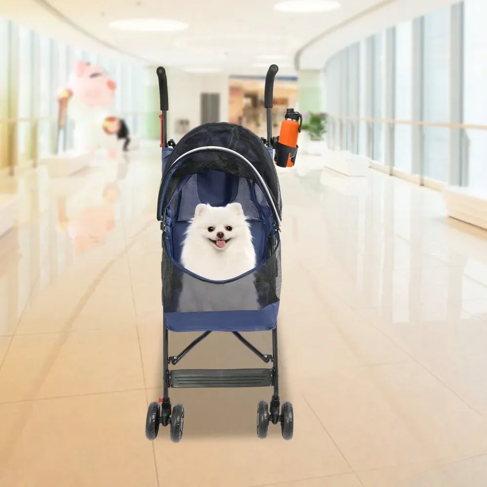 

Pet Travel Stroller, Pet Stroller, Foldable Pet Stroller For Carrying Small And MediumSized Dogs Or Cats Under 22 Lbs