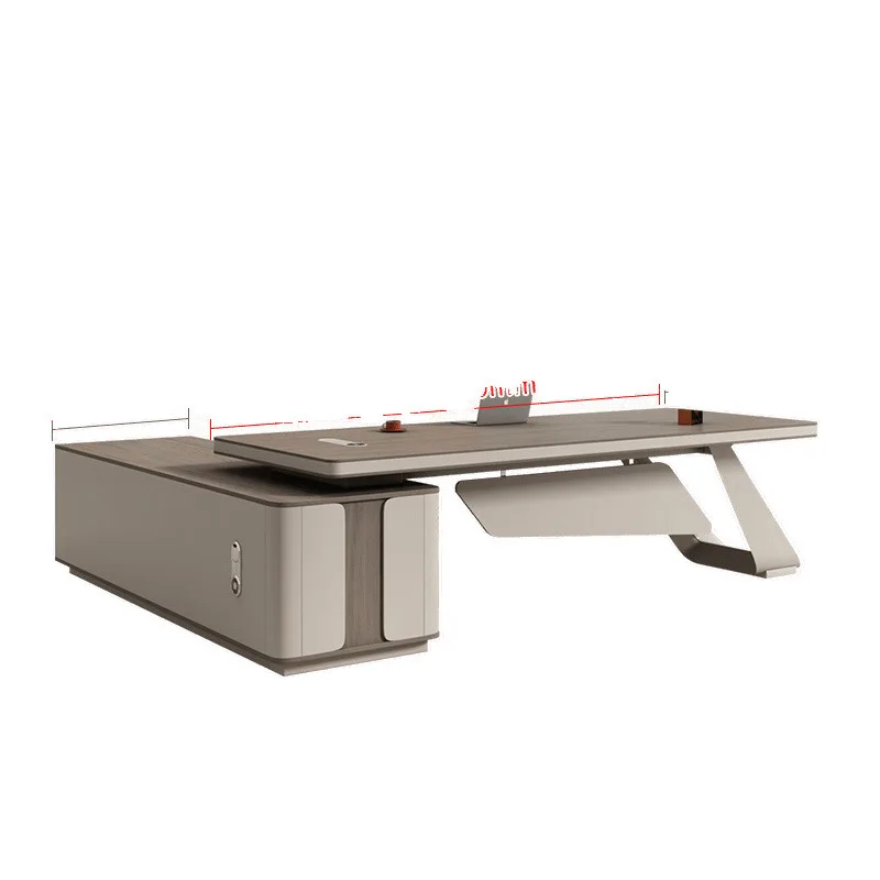 

Light luxury desk, simple and modern, chairperson's desk, office desk and chair combination