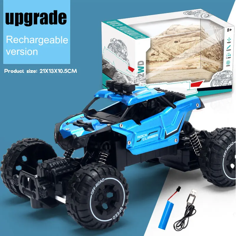 Children's Remote Control Car Alloy Electric Remote Control Off road Vehicle Rechargeable Climbing Vehicle Toys for Boys Gifts