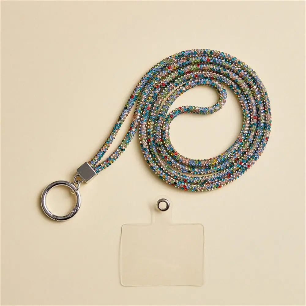 

Glitter Bright Rhinestone Phone Lanyard Rhinestone Diamond Diamond Phone Lanyard Anti-lost Hanging Cord Crystal Neck Strap