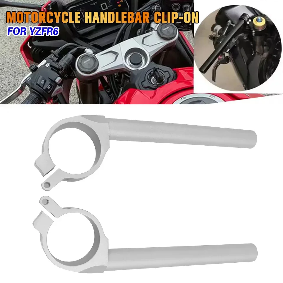 Motorcycle Fork Tube Clip-On Handlebars Clip Ons Handle Bar Grips For Yamaha YZF-R6 YZF R6 YZFR6 2006-2016 2015 2014 2013 2012
