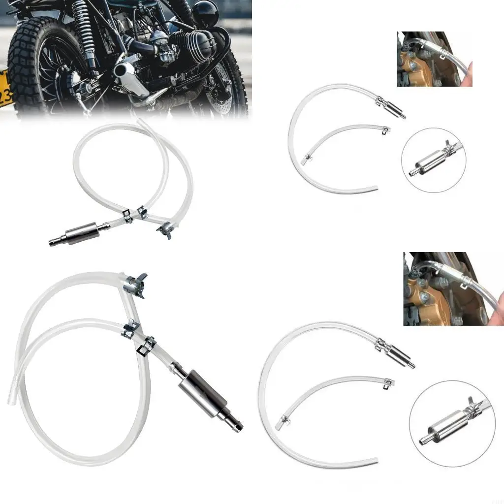 F1CF Clutch Brake Bleeder Hose Single Way Valves Tube Bleeding Tool Motorcycle Car Maintenance Tool