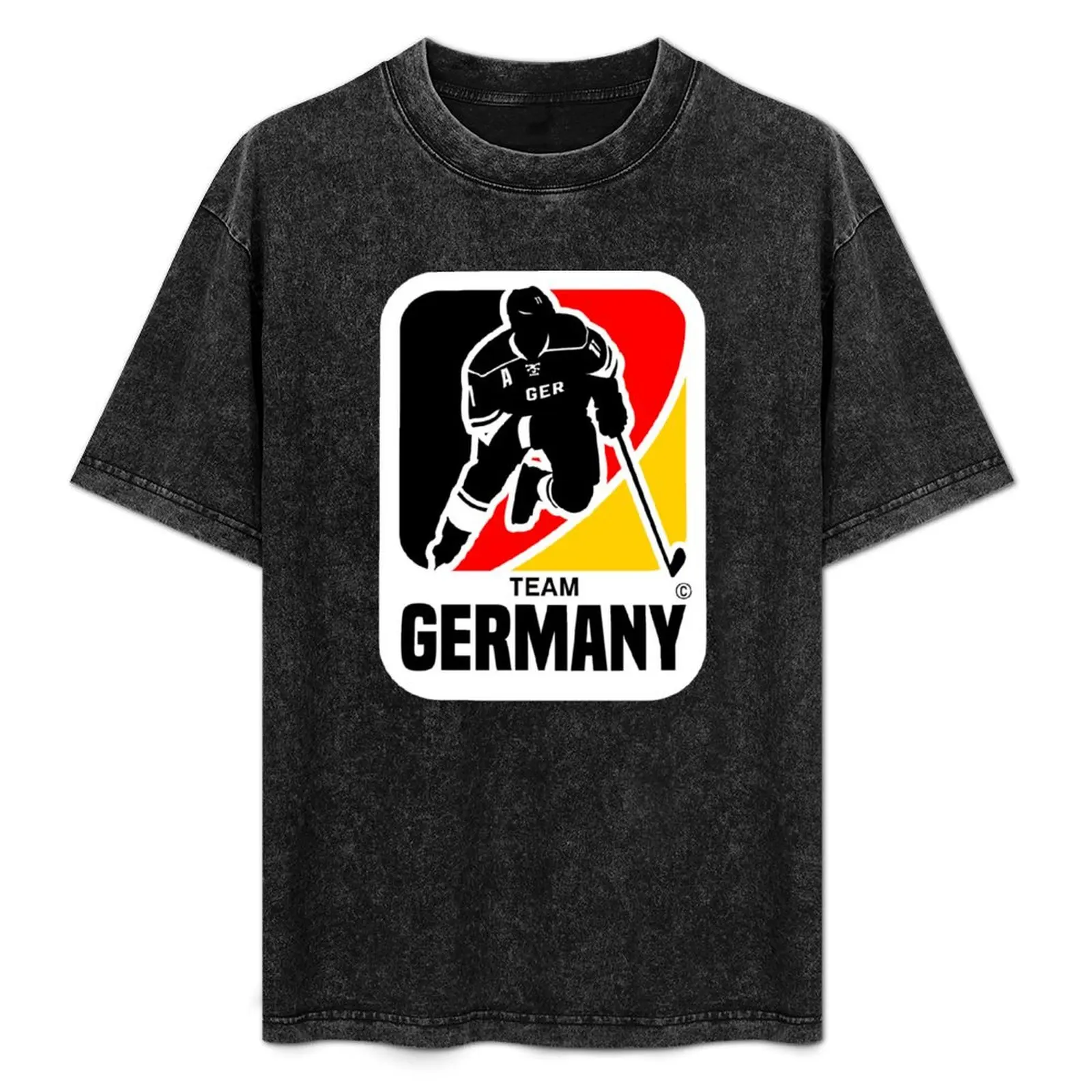 

TEAM GERMANY ICE HOCKEY NATIONAL TEAM, BY SUBGIRL T-Shirt Big Size Short Sleeve Casual Top