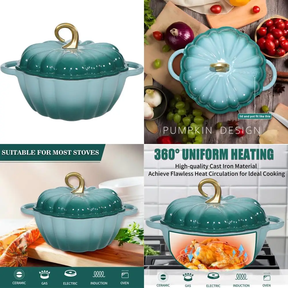 

Эмалированная чугунная голландская духовка, 4,5 литра, голубой, идеально подходит для супов и сервировки на 3-5 человек, идеально подходит для праздничных торжеств