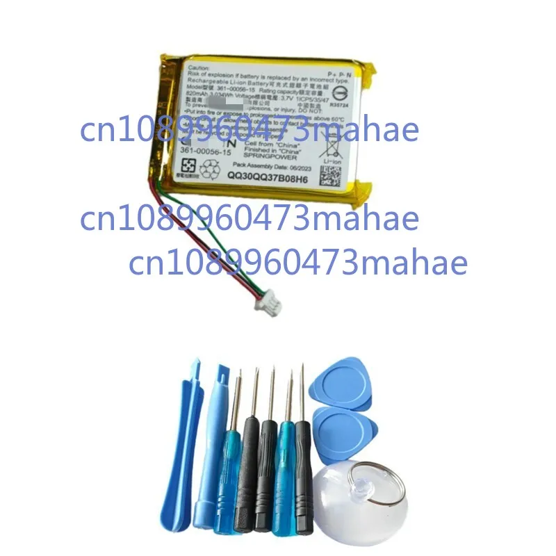 

Оригинальный запасной аккумулятор 361-00056-15 361-00056-09 820 мАч для Garmin Drive 60 PT5