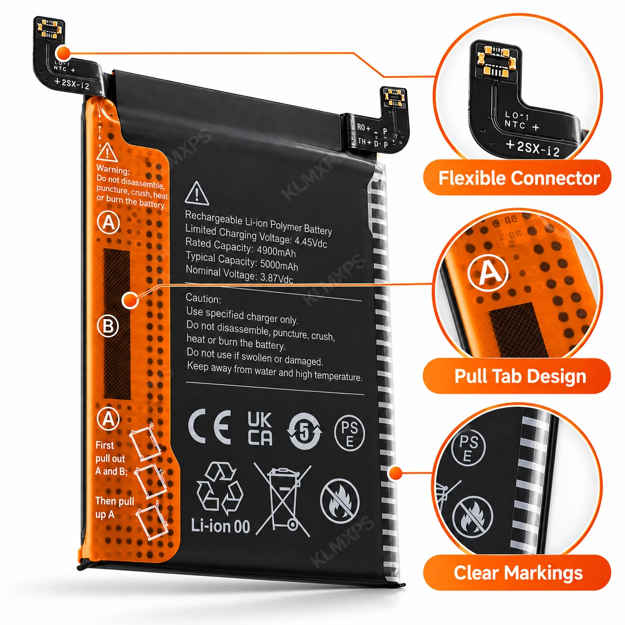 BM55 5000mAh Battery For Xiaomi Mi 11 Pro Mi 11 Ultra Replacement Li-ion Polymer Rechargeable Phone Battery Pack Repair Tools