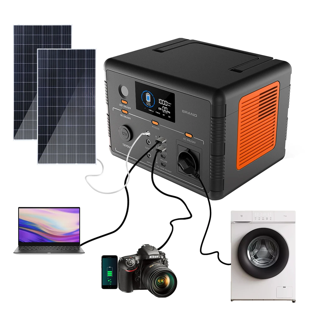 FOR  Portable Power Station 500w 110v 220v Camping Emergency Portable Power Supply Lifepo4 Home Portable Solar Power  Station