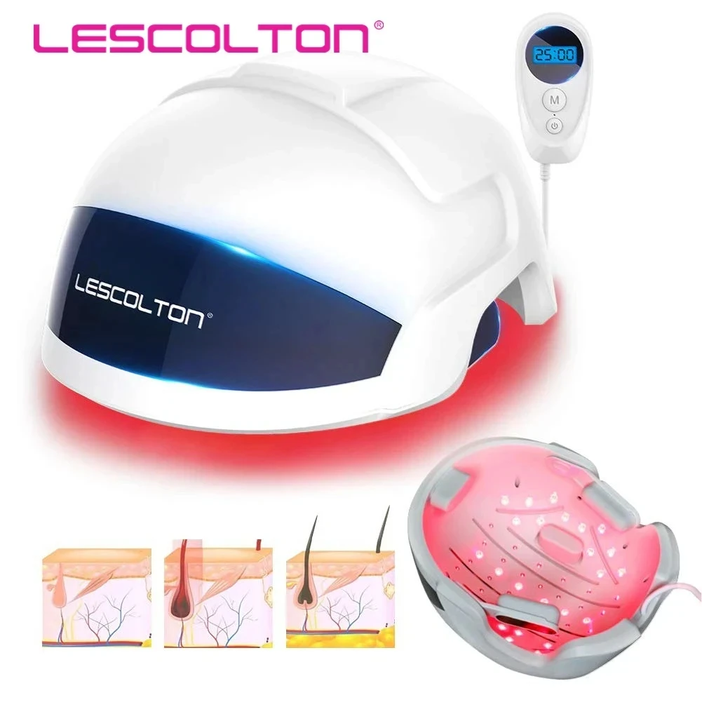 

Lescolton Men Hair Growth Cap LLLT Helmet Laser Hair Regrowth Hair Loss Laser Treatment Hair Fast Growth Anti Hair Loss Machine