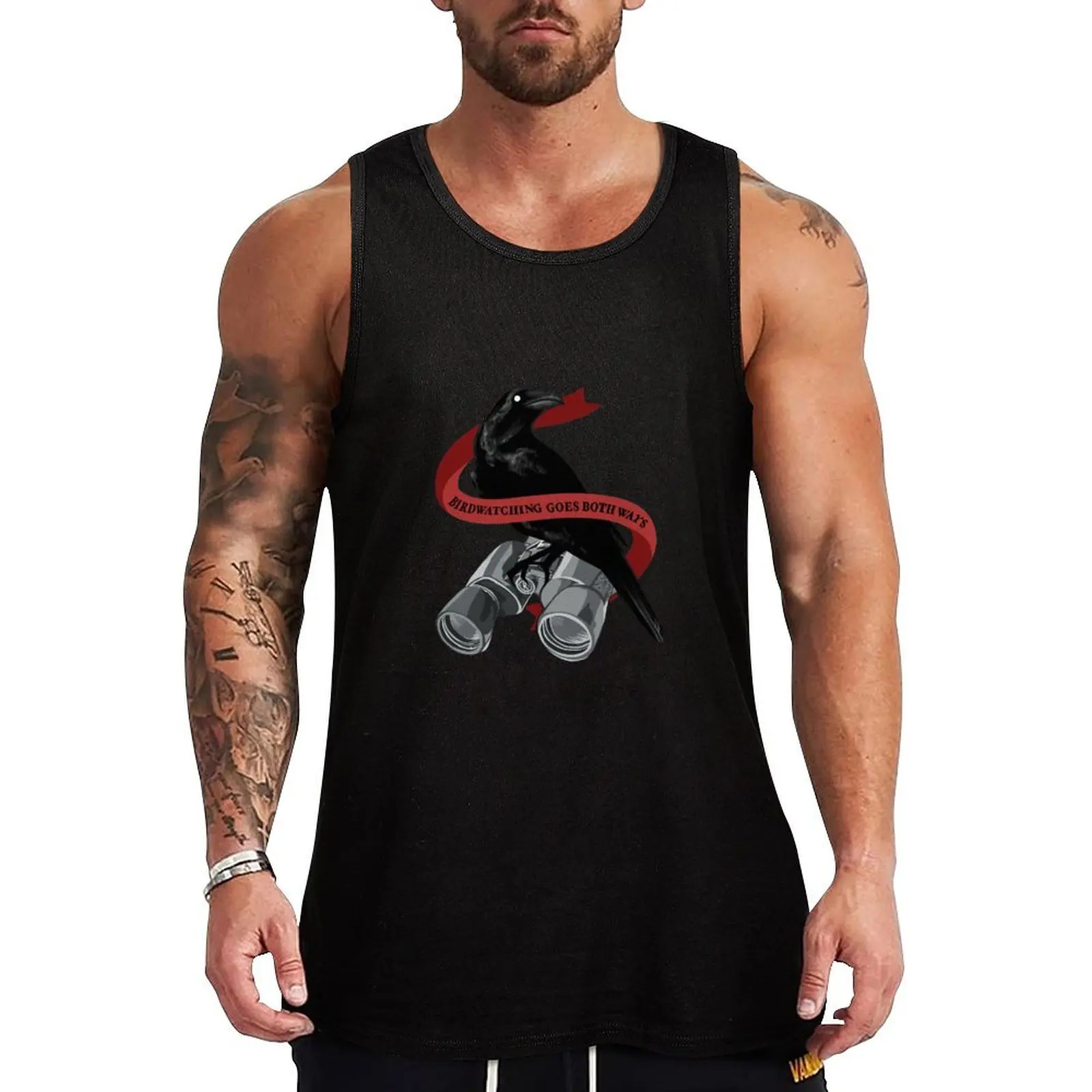 Birdwatching Goes Both Ways Tank Top sleeveless vests summer clothes for men